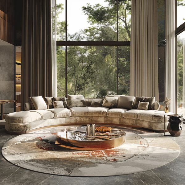 Choisir un tapis rond 300 cm pour son salon