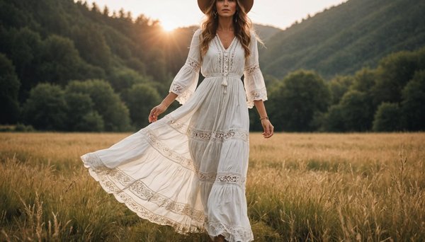 Robe bohème longue blanche : confort et style réunis